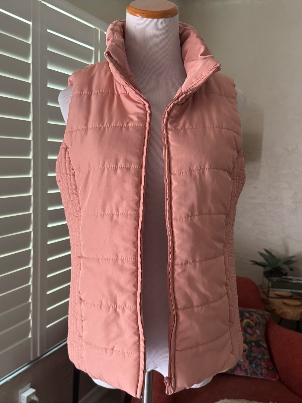 NY Co Women's Lightweight Quilted Vest - Pink